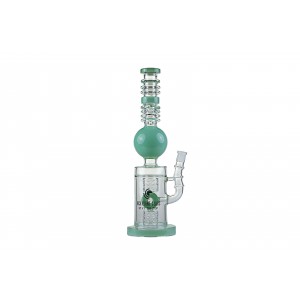 16" High Point Glass Ball Art Donut Perc Water Pipe [DY-211]